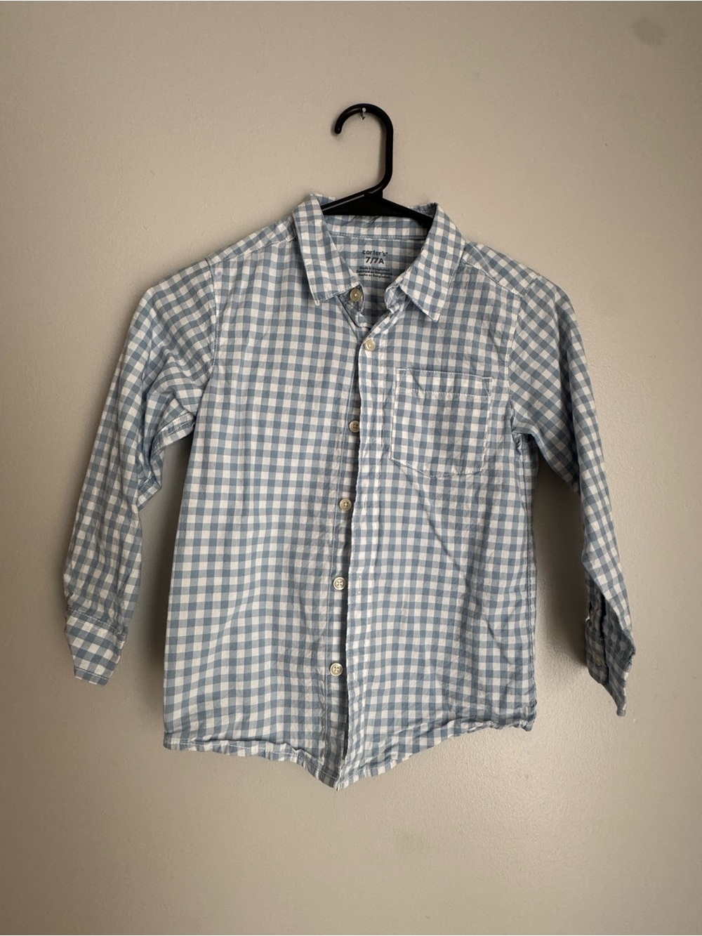Carter's Light Blue & White Gingham